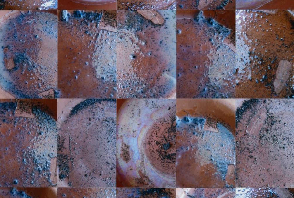 Brown Ceramics and Blue Grit