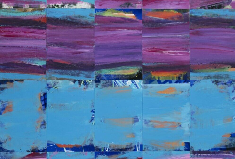 Composition with Cerulean, Magenta and Violet